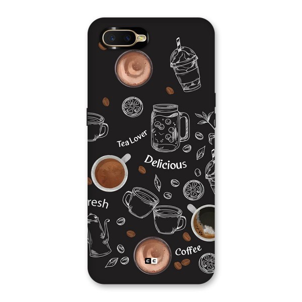 Tea And Coffee Mixture Back Case for Oppo K1