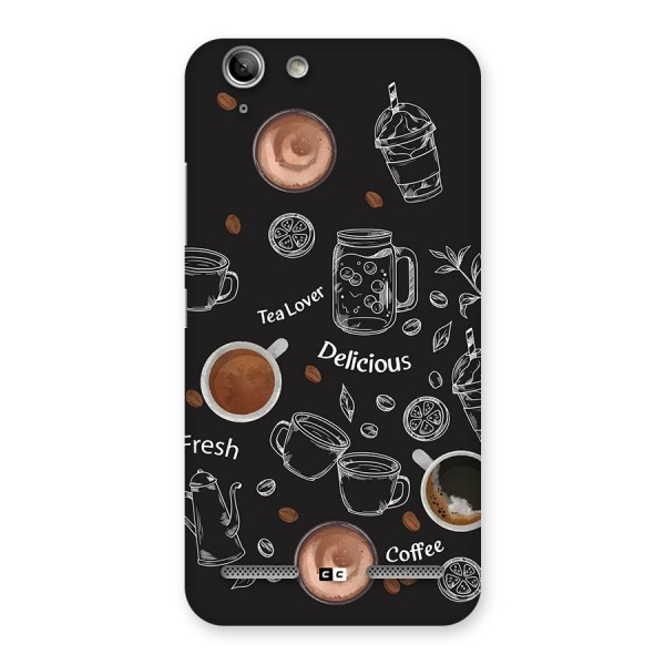 Tea And Coffee Mixture Back Case for Vibe K5