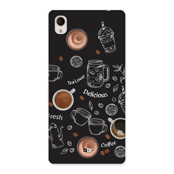 Tea And Coffee Mixture Back Case for Xperia M4
