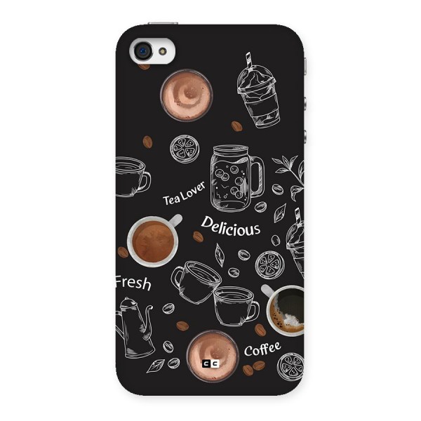 Tea And Coffee Mixture Back Case for iPhone 4 4s