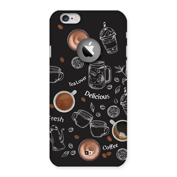 Tea And Coffee Mixture Back Case for iPhone 6 Logo Cut