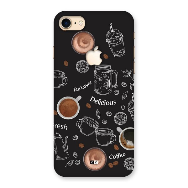Tea And Coffee Mixture Back Case for iPhone 7 Apple Cut