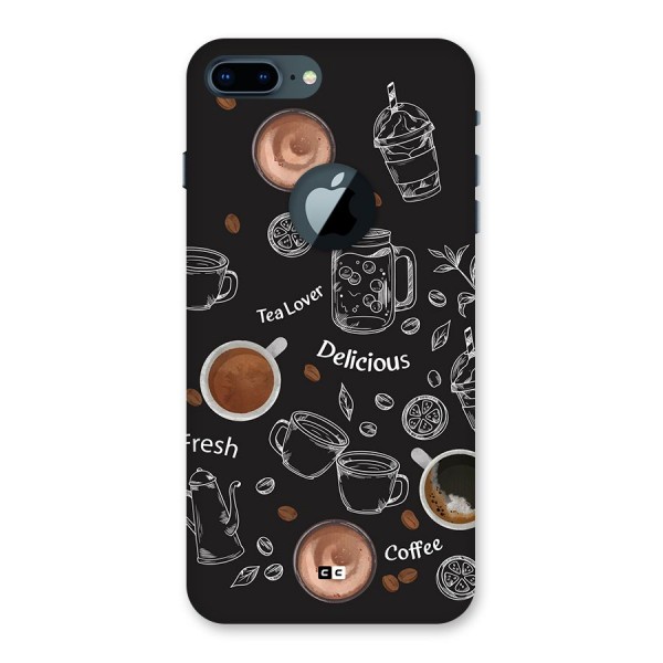 Tea And Coffee Mixture Back Case for iPhone 7 Plus Logo Cut