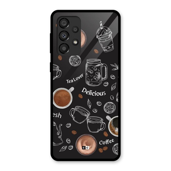 Tea And Coffee Mixture Glass Back Case for Galaxy A33 5G