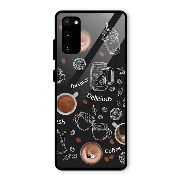 Tea And Coffee Mixture Glass Back Case for Galaxy S20 FE 5G