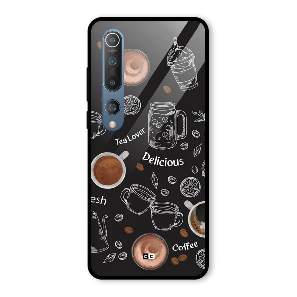 Tea And Coffee Mixture Glass Back Case for Mi 10