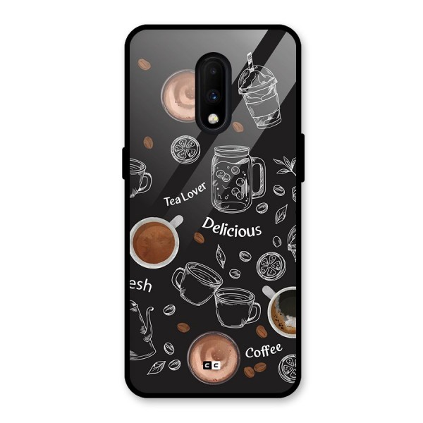 Tea And Coffee Mixture Glass Back Case for OnePlus 7