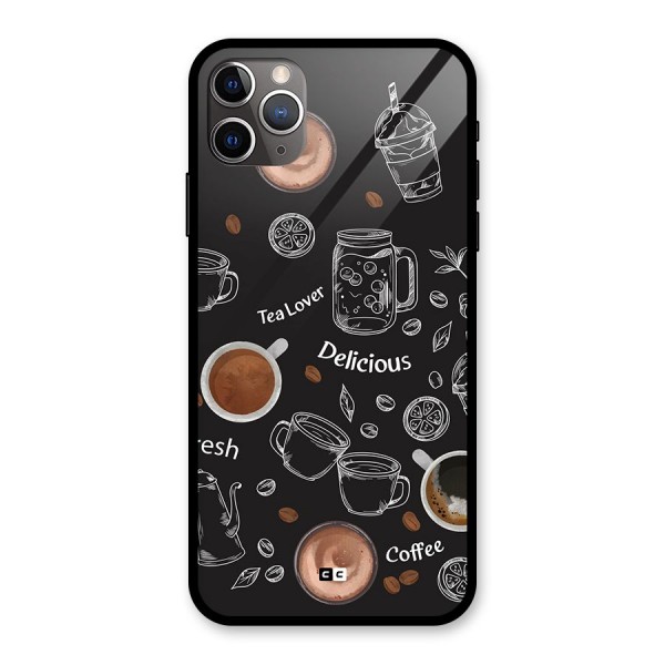 Tea And Coffee Mixture Glass Back Case for iPhone 11 Pro Max