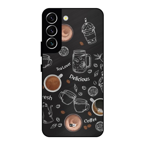 Tea And Coffee Mixture Metal Back Case for Galaxy S22 5G