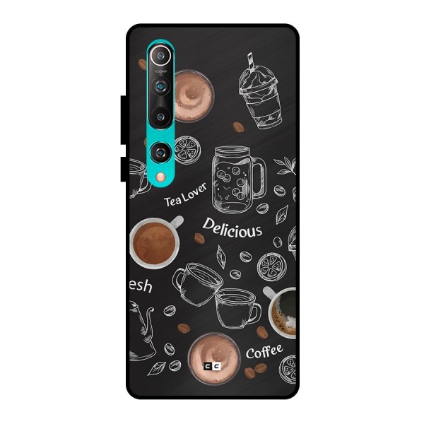 Tea And Coffee Mixture Metal Back Case for Mi 10