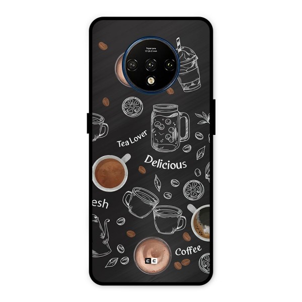 Tea And Coffee Mixture Metal Back Case for OnePlus 7T