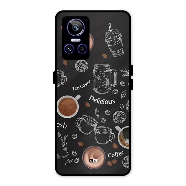 Tea And Coffee Mixture Metal Back Case for Realme GT Neo 3