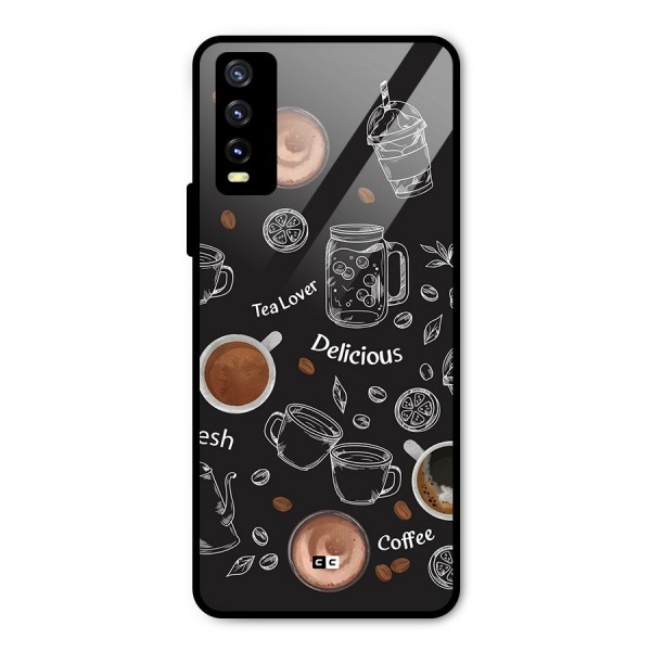 Tea And Coffee Mixture Metal Back Case for Vivo Y20i