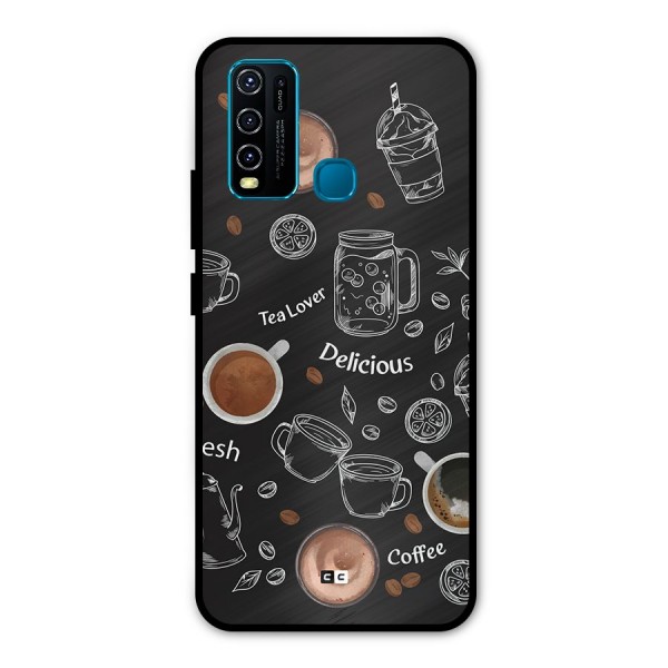 Tea And Coffee Mixture Metal Back Case for Vivo Y50