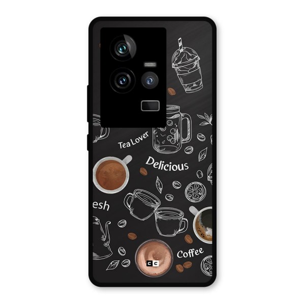 Tea And Coffee Mixture Metal Back Case for iQOO 11 5G