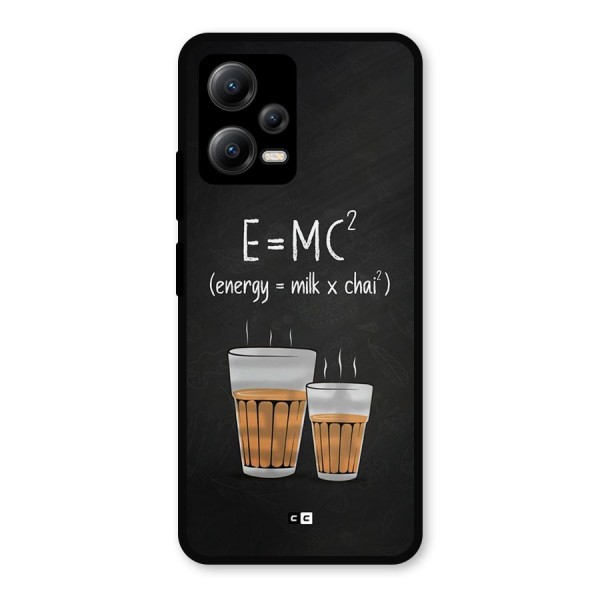 Tea Formula Metal Back Case for Redmi Note 12 5G