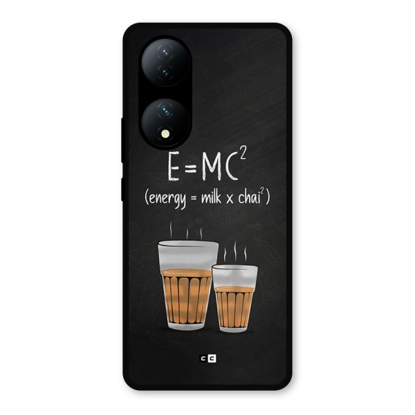 Tea Formula Metal Back Case for Vivo Y100a