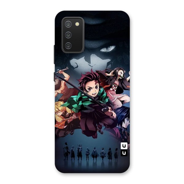 Team Demon Slayer Back Case for Galaxy M02s