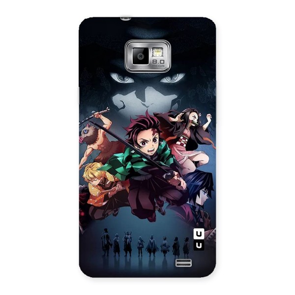 Team Demon Slayer Back Case for Galaxy S2