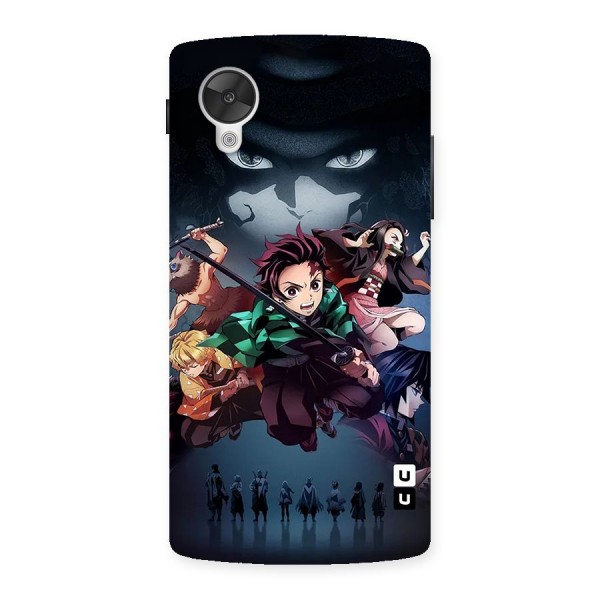 Team Demon Slayer Back Case for Google Nexus 5