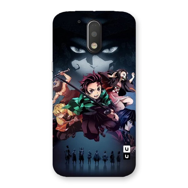 Team Demon Slayer Back Case for Moto G4 Plus