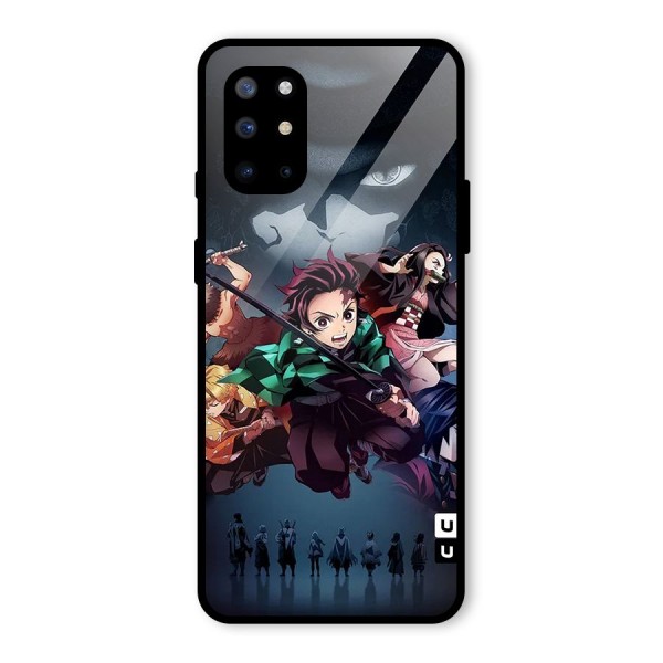 Team Demon Slayer Glass Back Case for OnePlus 8T