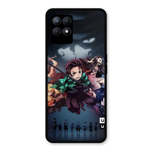 Team Demon Slayer Metal Back Case for Realme Narzo 50