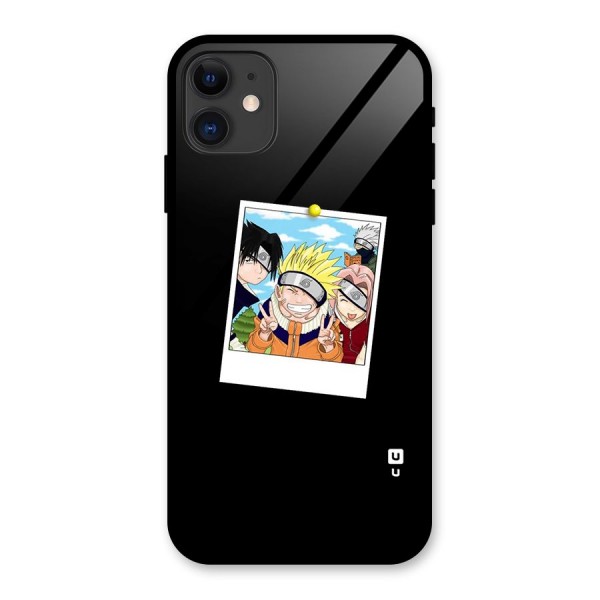 Team Kakashi Cute Glass Back Case for iPhone 11