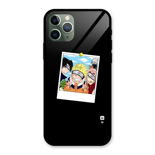 Team Kakashi Cute Glass Back Case for iPhone 11 Pro