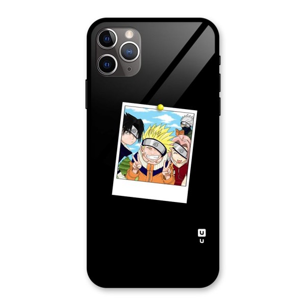 Team Kakashi Cute Glass Back Case for iPhone 11 Pro Max