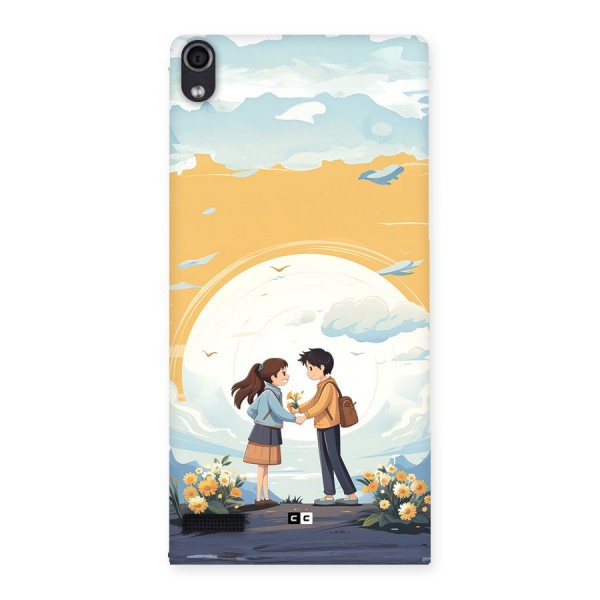 Teenage Anime Couple Back Case for Ascend P6