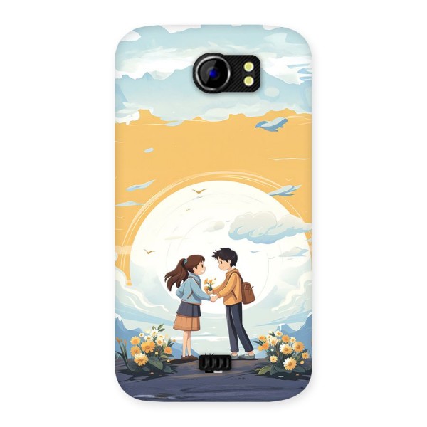 Teenage Anime Couple Back Case for Canvas 2 A110