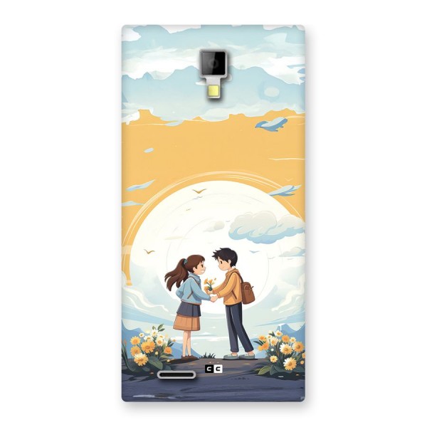 Teenage Anime Couple Back Case for Canvas Xpress A99