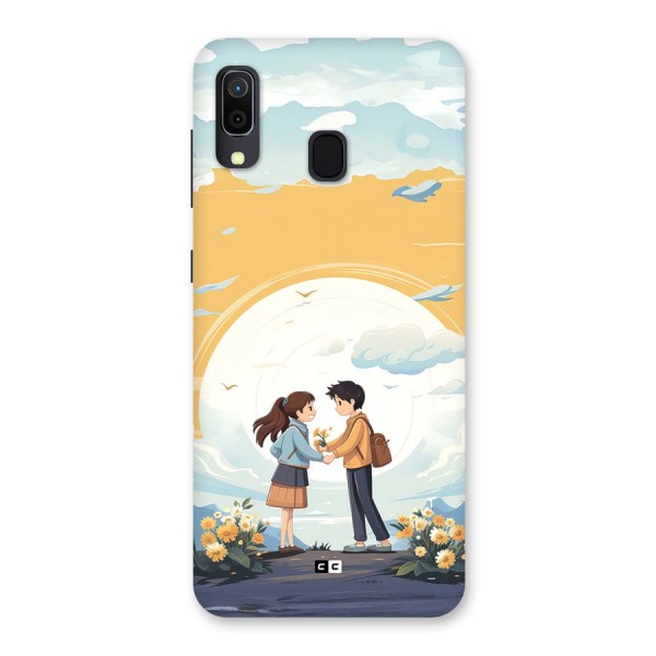 Teenage Anime Couple Back Case for Galaxy A20