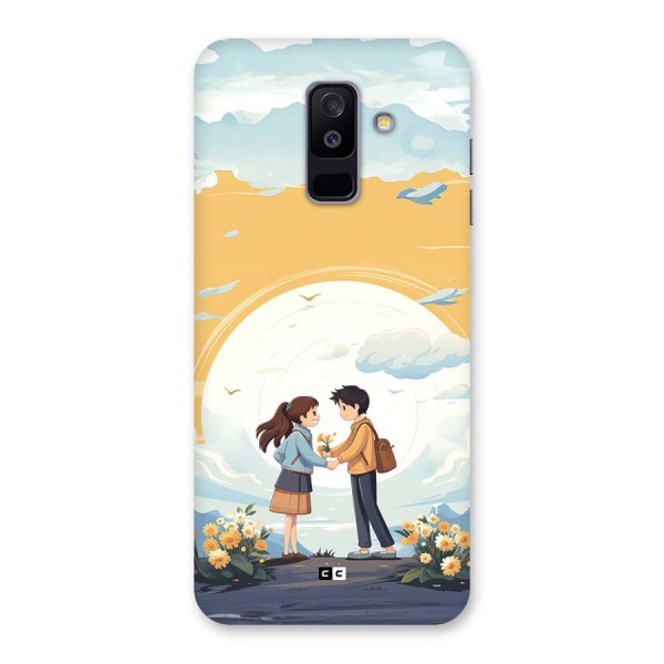 Teenage Anime Couple Back Case for Galaxy A6 Plus
