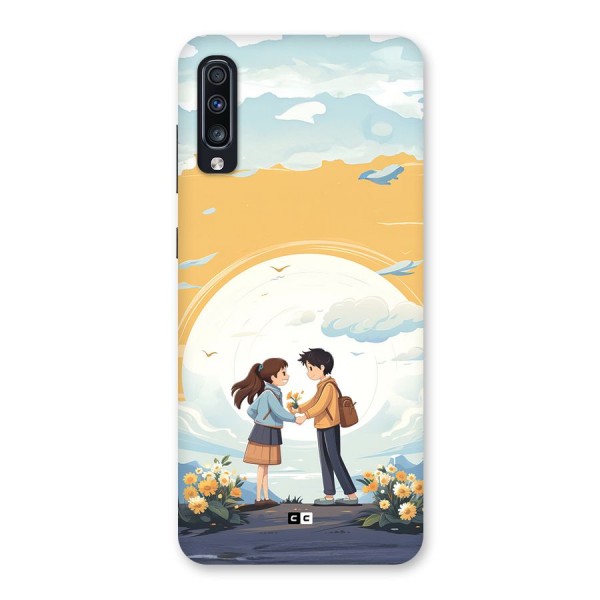 Teenage Anime Couple Back Case for Galaxy A70