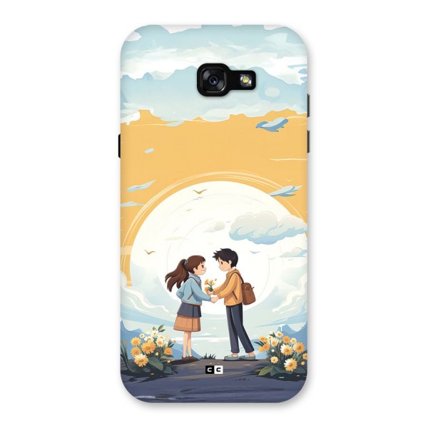 Teenage Anime Couple Back Case for Galaxy A7 (2017)