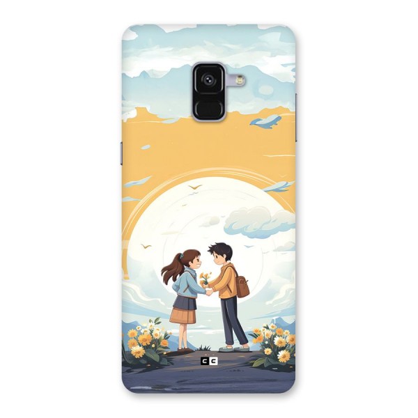 Teenage Anime Couple Back Case for Galaxy A8 Plus