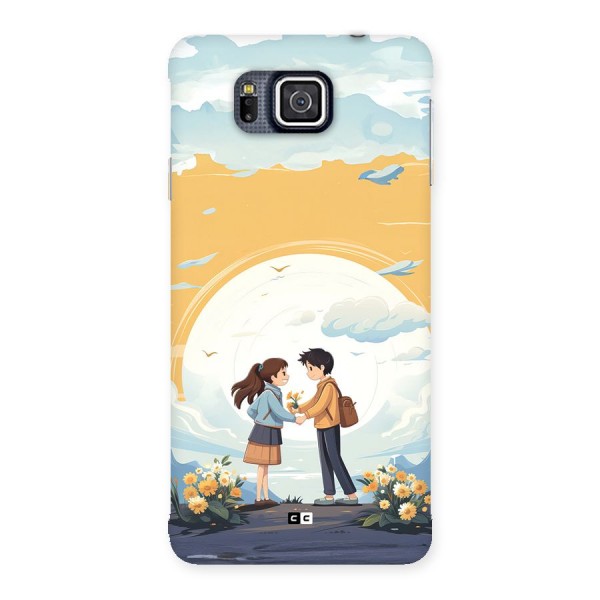 Teenage Anime Couple Back Case for Galaxy Alpha