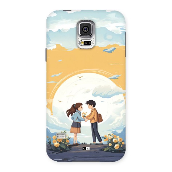 Teenage Anime Couple Back Case for Galaxy S5