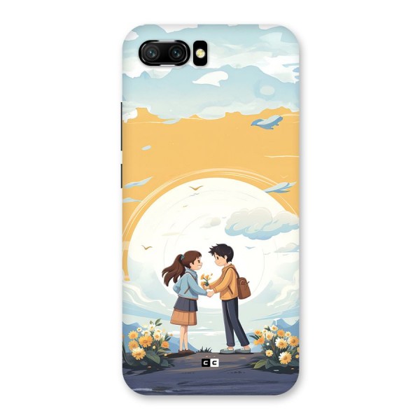 Teenage Anime Couple Back Case for Honor 10