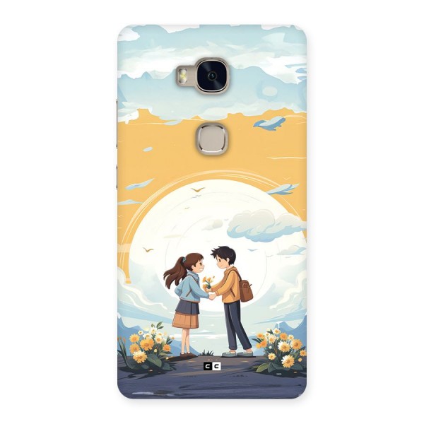 Teenage Anime Couple Back Case for Honor 5X