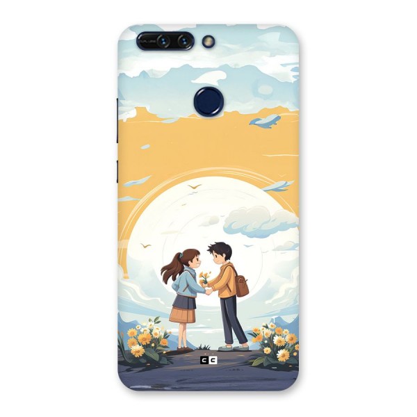 Teenage Anime Couple Back Case for Honor 8 Pro