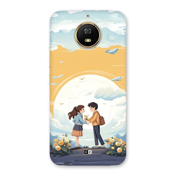 Teenage Anime Couple Back Case for Moto G5s