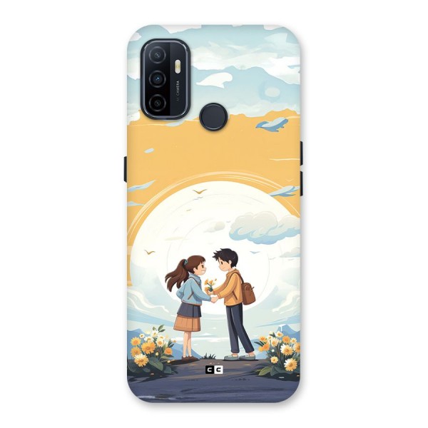 Teenage Anime Couple Back Case for Oppo A32