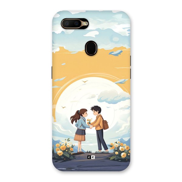 Teenage Anime Couple Back Case for Oppo A5s