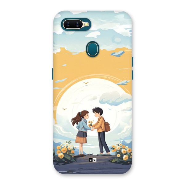 Teenage Anime Couple Back Case for Oppo A7