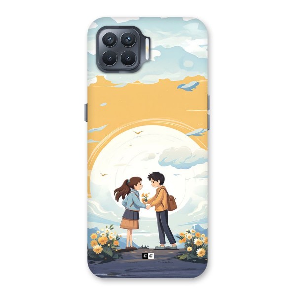 Teenage Anime Couple Back Case for Oppo F17 Pro