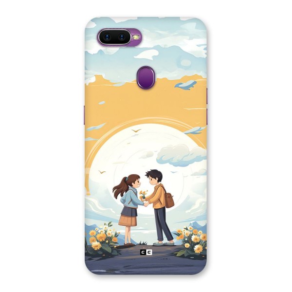 Teenage Anime Couple Back Case for Oppo F9