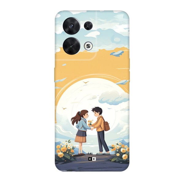 Teenage Anime Couple Back Case for Oppo Reno8 5G